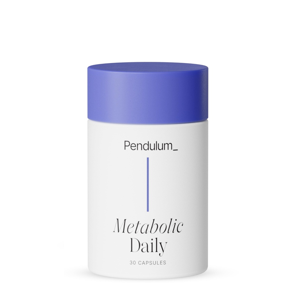 Pendulum Metabolik Günlük - Akkermansia muciniphila ile Metabolism ve Sustain Enerji Seviyelerini Desteklemek - Kadınlar ve Erkekler için - 30 Capsules (1 Pack)