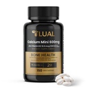 LUAL Food Minis 600 mg with Vitamin D3 - Bone & Muscle Support - 150 Mini Softgels - Easy to Swallow - Steel & D3 for Strong Bones & Mobility