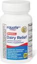 Dairy Relief Caplets, Original, Lactase Enzyme, 120 Pills by Equate (Pack of 1) + Style