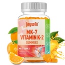 K2 Vitamini MK Gummies 100mcg, Ekstra Güçlü K2 Vitamini Kemik ve He-Art Desteği için Tamamlanmış Doğal Orange Flavor, GMO, Vegan, 60 Gummies 100