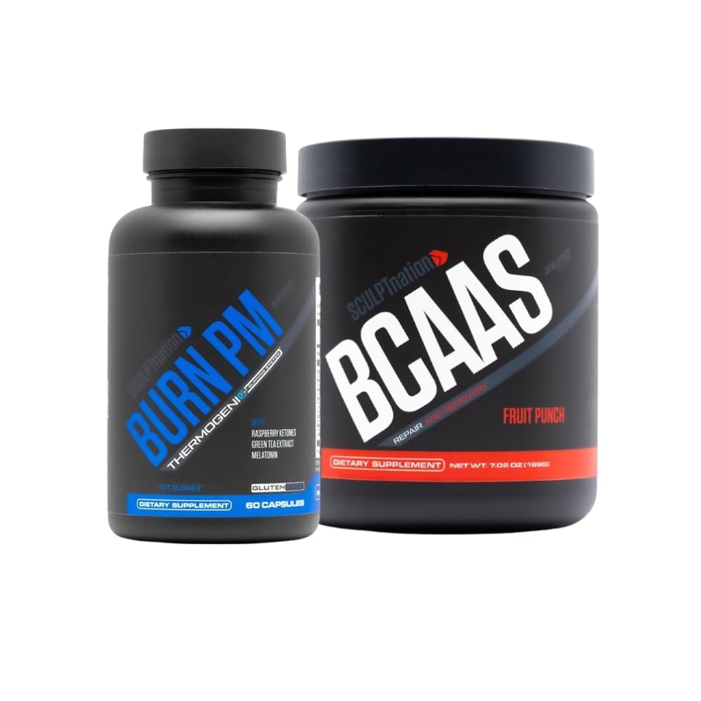Sculpt Nation by V Shred Burn PM and BCAA Fruit Punch Toz