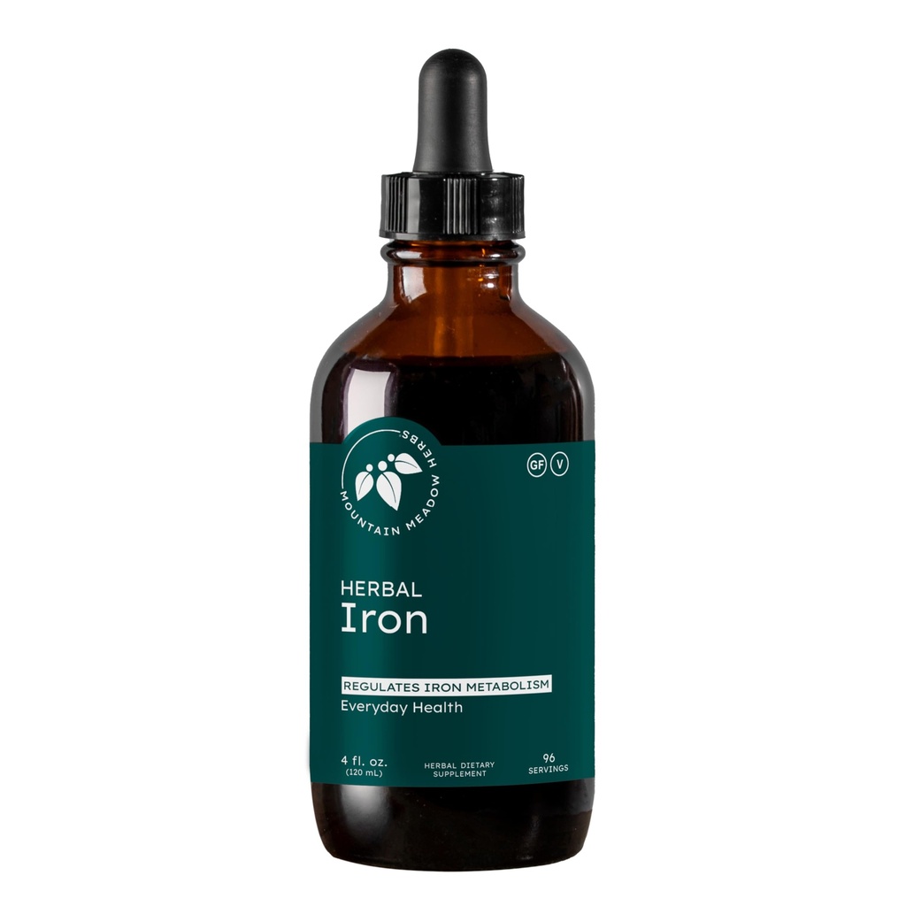 Mountain Meadow Herbs - Herbal Iron - 4 oz - Demir Metabolism ve Abvitamine Demir Metabolism'ı Desteklemek ve Regulate etmek için herbs