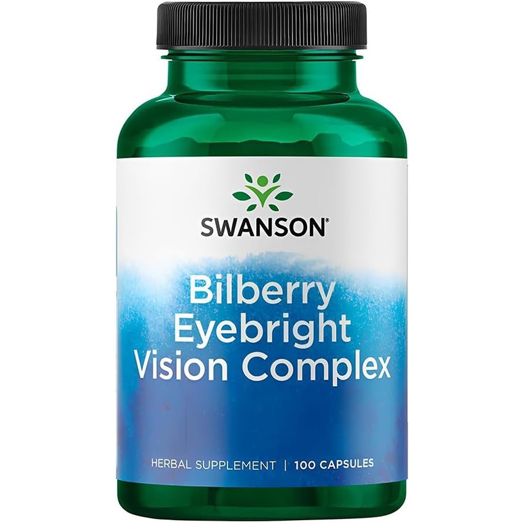 Swanson Bilberry Eyebright Vizyon Kompleksi (100 Capsules)