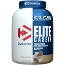 Elite Casein protein Toz, Çerezler ve krem,% 100 Micellar Casein, 25g proteini, 5.4g BCAAs, 2.3g Leucine, Slow Absorbing for Overnight Muscle Recovery, 4 lb (53 Hizmet)