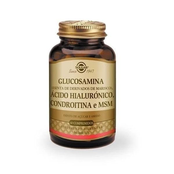 Solgar Triple Strength Glucosamine Chondroitin MSM, 60 Tablet - Sağlıklı Ortakları Destekler, Rahat Hareket - Shellfish Free - Gluten Free, Dairy Free - 30 Hizmetler