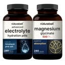 DoğaBell Magnezyum Glycinate Capsules 500 mg & Advanced Electrolyte Hydration Pills Paket | Chelated & Purified Mineral | Hızlı Hydrating Keto Electrolytes
