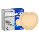 Large Waterproof Bandages 7x7 Silicone Foam Dressings Bed Sore, 10 PCS
