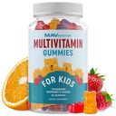 Çocuklar Multivitamin Gummies | Vitaminler A, B, C, D & Çinko Immunity, growth & Development | Çocuklar için Günlük Multivitaminler 2+ | Non-GMO, Third-Party Tested Karma Meyve Supplement | 60 Gummies