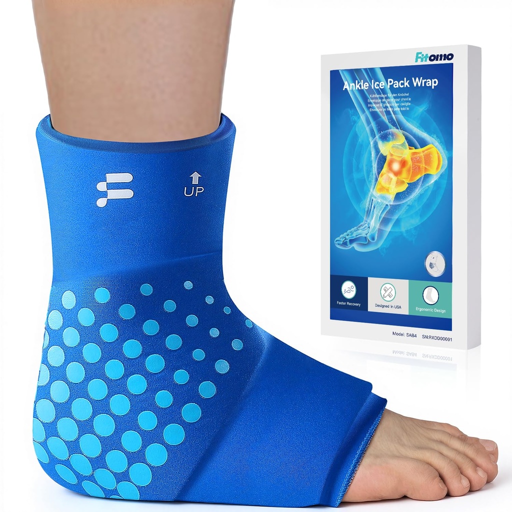 Ankle Ice Pack Wrap, Long-Lasting Cold Compression for Ankle Recovery