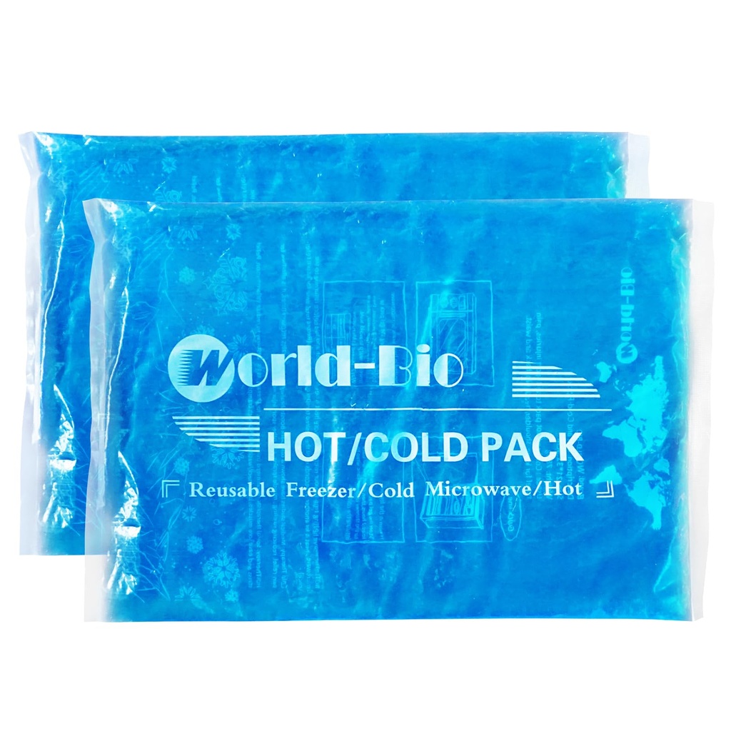 Large Ice Packs for Injuries Reusable Gel(8.3''×12.4''), 2 Pack Flexible Cold Pack for Pain Relief, Hot/Cold Compress Therapy Gel Freezer Pack for Shoulder, Back, Legs, Knee, Surgery, Swelling