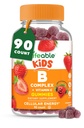 Çocuklar için Yaşama Uygun Vitamin B Kompleksi | VIT C ile | Great Tasting B Complex Gummies | Vegan Çocuklar B Kompleksi | Enerji ve Nerve Destek | 90 Gummies