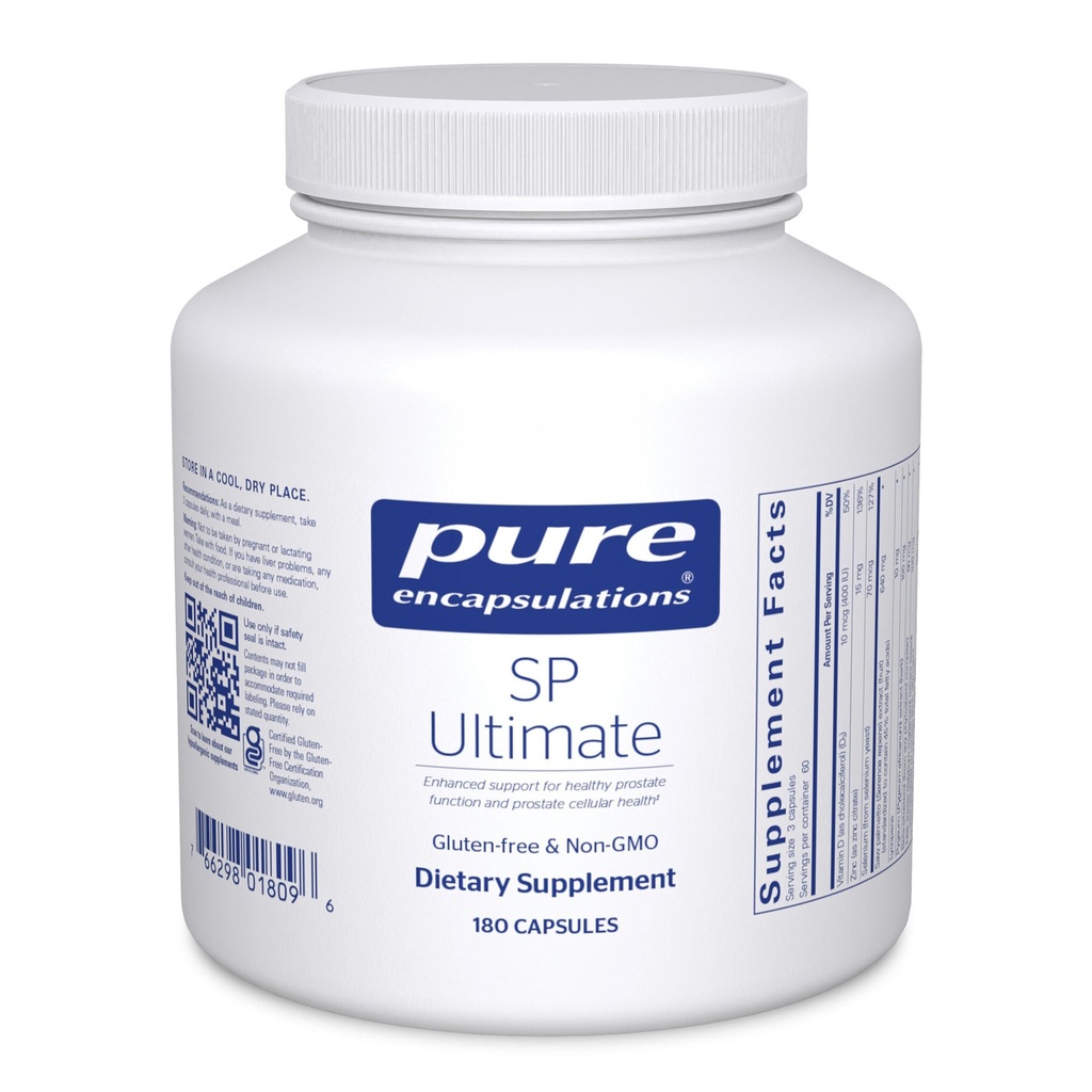 Saf Encapsulations SP Ultimate | Sağlıklı Prostate Function ve Prostate Hücre Sağlığı için Gelişmiş Destek* | 180 Capsules