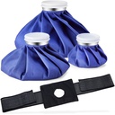 Ohuhu 3 Pack Ice Pack with Wrap Ice Bag for Injuries Hot Cold Therapy