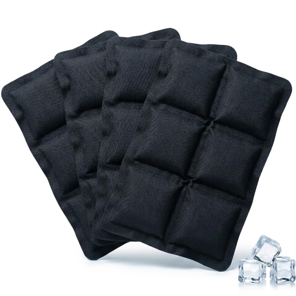 Ice Packs Reusable Gel Pack 4, Hot & Cold for Injuries