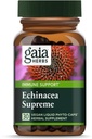 Gaia Herbs Echinacea Supreme - Immune Support Supplement - Echinacea Purpurea & Angustifolia Assembly Immune System - 30 Vegan Sıvı Phyto-Capsules (15-Day Supply)