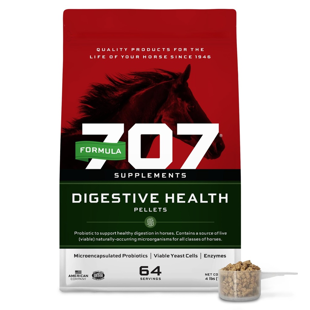 Formula 707 Digestive Health Supplement for Horses, 4 lb – Probiotics