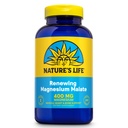Nature's Life Renewing Magnezyum Malate 200 mg - One Per Day - Muscle, Heart, Nerve Health ve Bone Support - En Az Apsiyon - Lab TY - 60 Günlük Garanti - 250 Hizmet, 250 Tablet