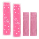 Postpartum Ice Pack, Hot and Cold Pads for After Delivery Essentials, Gel Cooling Pad, Fast Pain Relief Convenient for Perineal Recovery Helps Reduce Swelling (Pink, Hand Pattern)