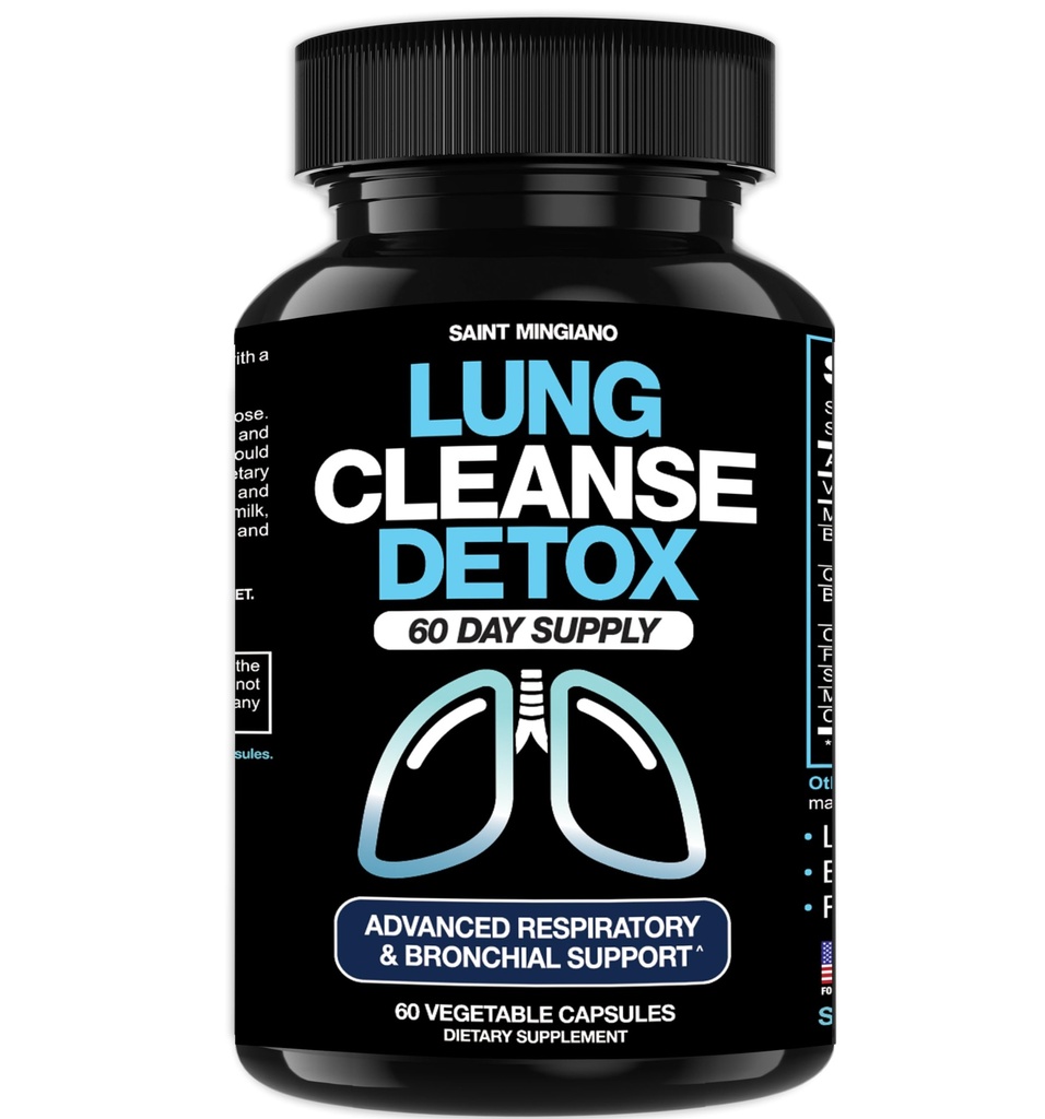 Lung Cleanse Detox, 60 Gün Temiz - Bronchial & Respiratory Systems içinde Lung Sağlık Destekleri - Oldukça Ve Sigara Yardımlarını Durdurun - Lungs için Herbal Detox
