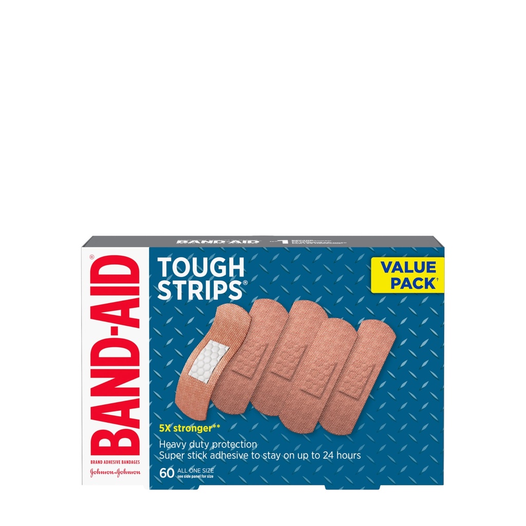 Band - Aid Tough Strips Adhesive Bandages, Extra Large, 60 ct