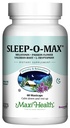 Maxi Health Yetişkin Herbal Sleep-O-Max Valerian Root, Melatonin, Tryptophan, Passionflower - Doğal Uyku Tamamı - Calm Sleep Support Formula