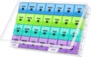 DANYING XL Monthly Pill Organizer 1 Time a Day with Dust-Proof Case, Ekstra Büyük 4 Hafta Pill Box Once a Day, 28 Days Pill Container 1 Per Day, Weekly Vitamin Case, Daily Medicine Organizer