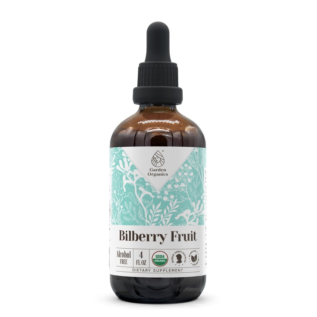 Bilberry Meyve USDA Organik Alkol Ücretsiz Ekstraksiyon | Diyetsel Tamam, Yüksek Yeterlilik Tincture | Bilberry (Vaccinium Myrtillus) 4 ozzillus