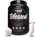Mutlu Vegan Protein Tozu - Bitki bazlı Protein Toz Meal Emekli Protein Shake, 23g of Pea protein Toz, Süt Free, Gluten Free, Soy Free, No Sugar Eklenme, 30 Hizmet (Strawberry Mylk)