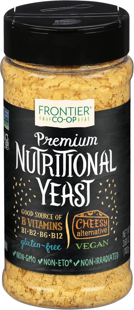 Frontier Co-op Premium Beslenme Yeast Flakes, 3.6 Vitamin B12 - Popcorn, Snacks, Pastalar ve Soup
