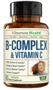 VIT C & Folic Acid (Folate) ile B Kompleksi: B1, B2, B3, B5, B6, B7, B12 + Biotin, Choline & Inositol. Aids Mood, Energy, Nervous System & Immune Support