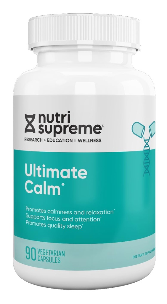 Nutri Supreme Ultimate Calm, Destekler Calm ve Rahatsız Mood, Quality Sleep, All Natural 90 Capsules