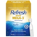 Optive MEGA-3 Lubricant Eye Drops Preservative-Free Yapay Tears, 0.01 fl oz (0.4 mL), 30 Single-Use Containers
