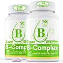 Sugar Free Vitamin B Kompleksi ile Me 12, TorchFolate, B6, B1, B2, B3, Hızlı Dissolve Yüksek Lisanslı Enerji Seviyeleri için Uygun B Kompleksi, Neural System, Vegan,180 Tabletler