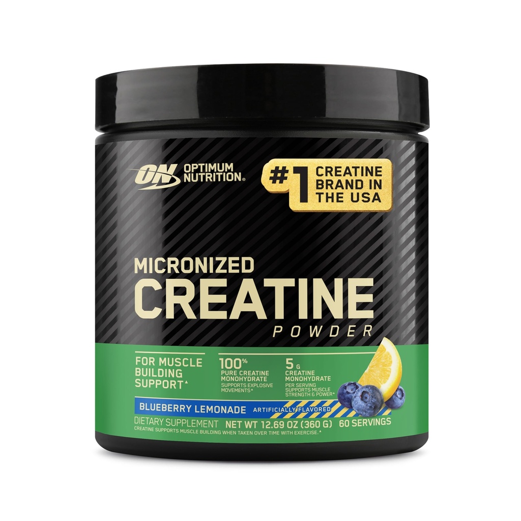 Optimum Beslenme Mikronized Kretine Monohidrat Toz, Blueberry Lemona Kretine, 60 Hizmet, 360 Grams (Pazar Mayıs Vary)