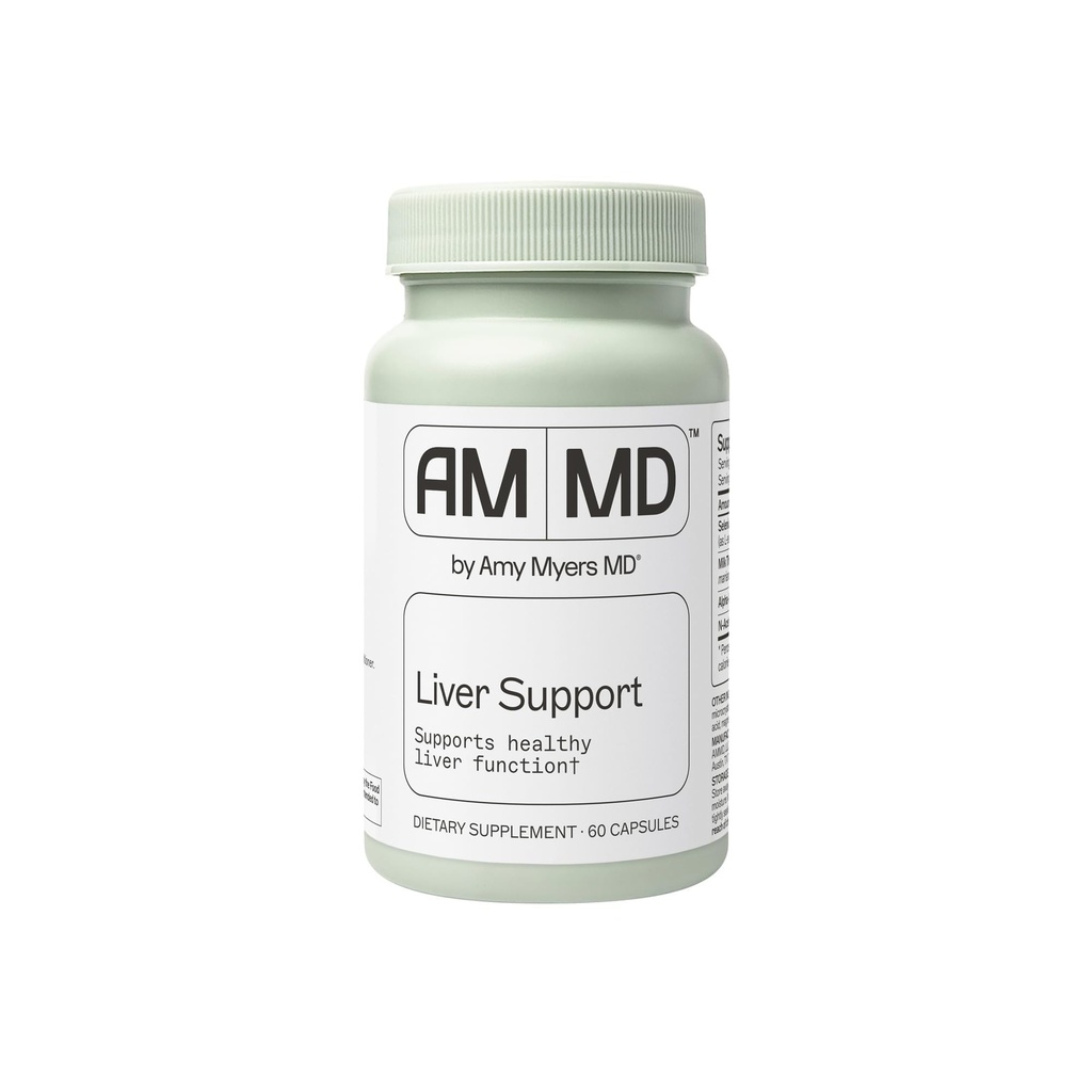 Amy Myers MD Liver Desteği - Sağlıklı Canlı Fonksiyonlar, Detox Pathways & Antioxy Activity - Selenium, Milk Thistle, Turmeric - 60 Capsules