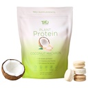 TRU Supplements Plant Temel Protein Toz, BCAA, EAA, 20g Vegan Brown Rice & Pea Protein, 100 Calories, 27 Vitamin, Yapay Flavors 25 Hizmet (Coconut Macaron)