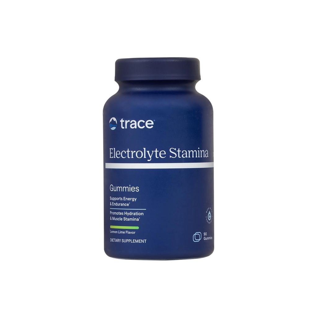 Trace Minerals Electrolyte Stamina Gummies - Destekler Hydration - Destekler Optimal Enerji - Kas Stamina - Vegan - Lemon Lime - 90 (30 Counts)
