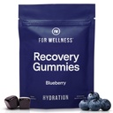 Wellness Recovery Gummies Hydrate | Blueberry Electrolyte & Antioksi Supplements for Hydration, Energy & Post-Workout Performance | Vegan, Non-GMO, 30