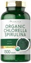 Carlyle Organik Klorella Spirulina Tabletler | 1300 Kont | 50/50 Mix | Non-GMO ve Gluten Free Supplement Supplement
