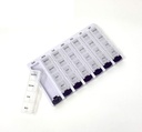 Haftalık AM/PM Pill Box Portable Travel Prescription & Drug Pill Case Organizer by P&P MEDICAL SURGICAL (7-Day / 4-Times-A-Day) with Re estate Karşılaştırma ve Moisture-Proof Design