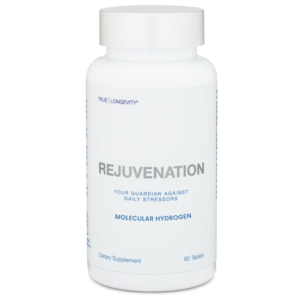 DRINK HRW Rejuvenation Molecular Hidrojen Water Tabletleri: 12 ppm H2 - Hidrojen & Magnezyum Supplement, Supports Energy Production, Recovery, Cognitive Function (Unflavored 60ct)