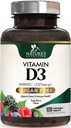 D3 5000 IU (125 mcg) Doğanın Ekstra Güçlü Vitamini Immune Support Health - Bone, Teeth and Muscle Supplements - Sugar Free, Non-GMO, Gluten Free - 120 Kont Tabletler