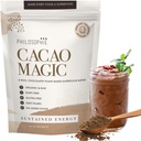 Philosophie Organic Cacao Magic Superfood - Plant-Based Protein Toz with Raw Cacao, Reishi Mushroom & Maca Root – Unsweetened Vegan Chocolate Supplement, 32 Hizmet