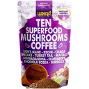 WIXAR Superfood Mushroom Coffee - Instant Coffee Toz, Ten Superfood, Türkiye Tail, Reishi, Chaga, Shiitake, Ashwagandha, Rhodiola Rosea, Elderberry, 5oz Mushroom Supplement