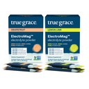 Gerçek Grace ElectroMag - Grapetre (16 Stick Packs) + Lemon Lime (16 Stick Packs) - Hızlı Hydration için Elektrolyte Toz - Zero Sugar & Carbs - Non-GMO - 32 Total Services