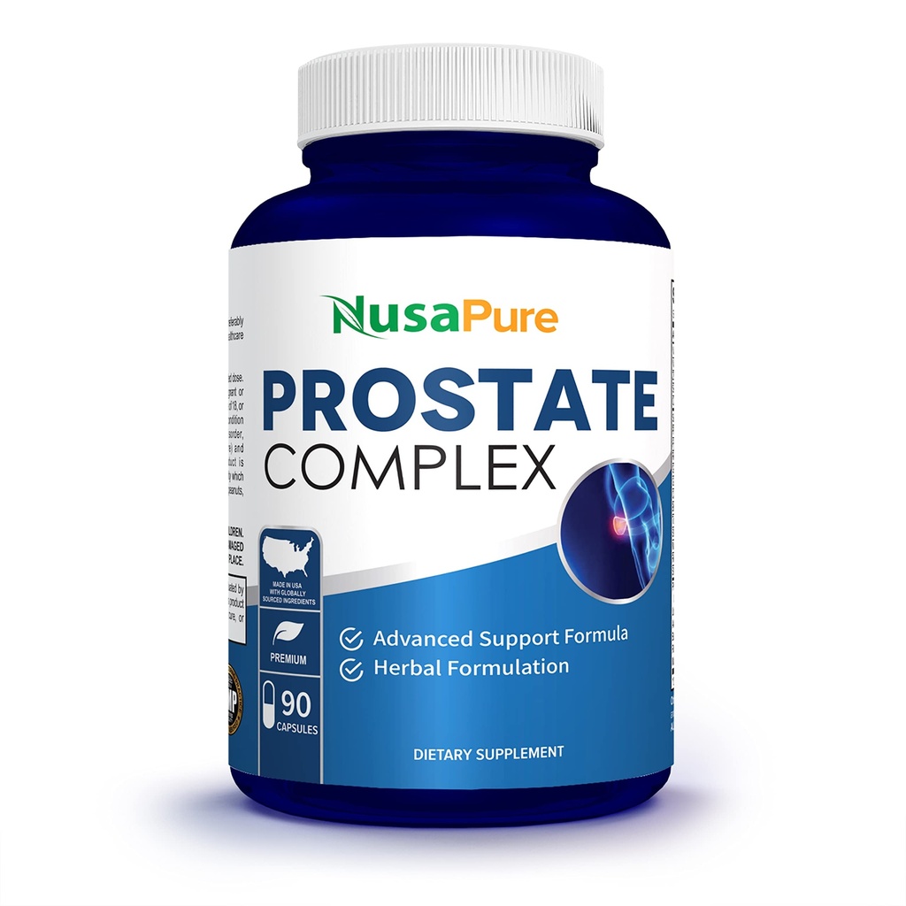 NusaPure Saw Prostate Palmetto Kompleksi (Plant Sterol Kompleksi, Nettle Root, Pygeum Bark, Graviola) - 90 Capsules