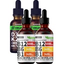 NUSAVA Vitamin B12 Sıvı Ölçeği ve Unflavored D3 K2 Sche - Kalp, Ortak, Enerji ve Immune Desteği - Gluten-Free, 2pk Her Şey