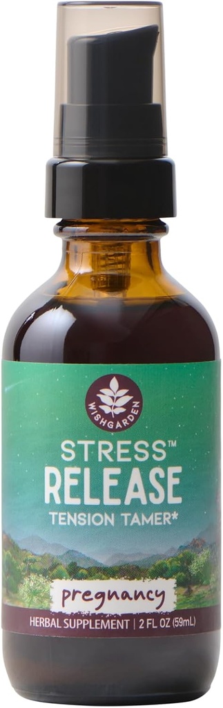 WishGarden Herbs Gecikme Gecikmek için Stresli - Doğal Herbal Stres Yardımı Limon Balm & Chamomile ile birlikte, Hamilelik ve Postpartum için Adrenal Destek Rahatlama ve Calm, 2oz