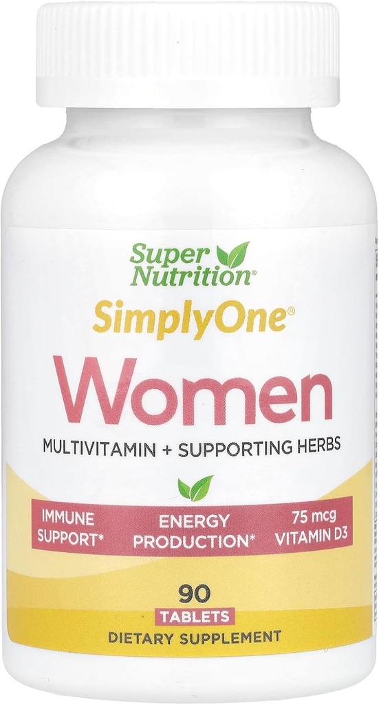 SuperNutrition Sadece Kadınlar için Çok Amaçlı, Yüksek Lisans, Bir / Gün Tabletleri, 90 Count